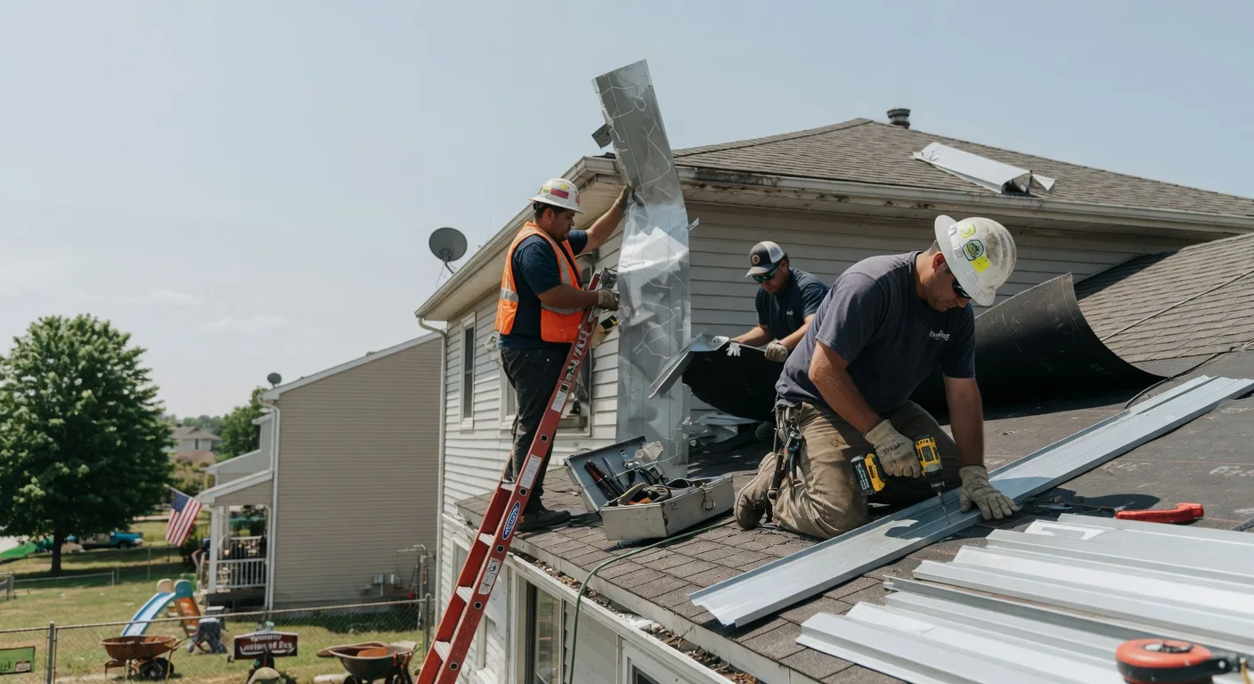 Storm Damage Metal Roof Repair in Alcova, WY